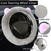 Silence Shopping 9 Pack Cute Bear Fluffy Steering Wheel Cover