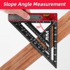 6-in-1 Carpenter Square 7 inch (1/8" Precision) Rafter Square Multi-Purpose