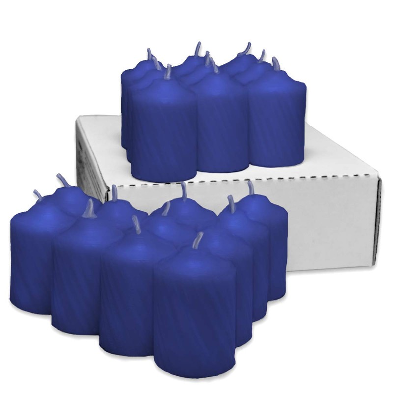 Patriot Blue Heather Scented Votive Candles - 15 Hour Long