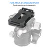 Adjustable Quick Release Plate with Anti Twist Clamp Tripod Adapter