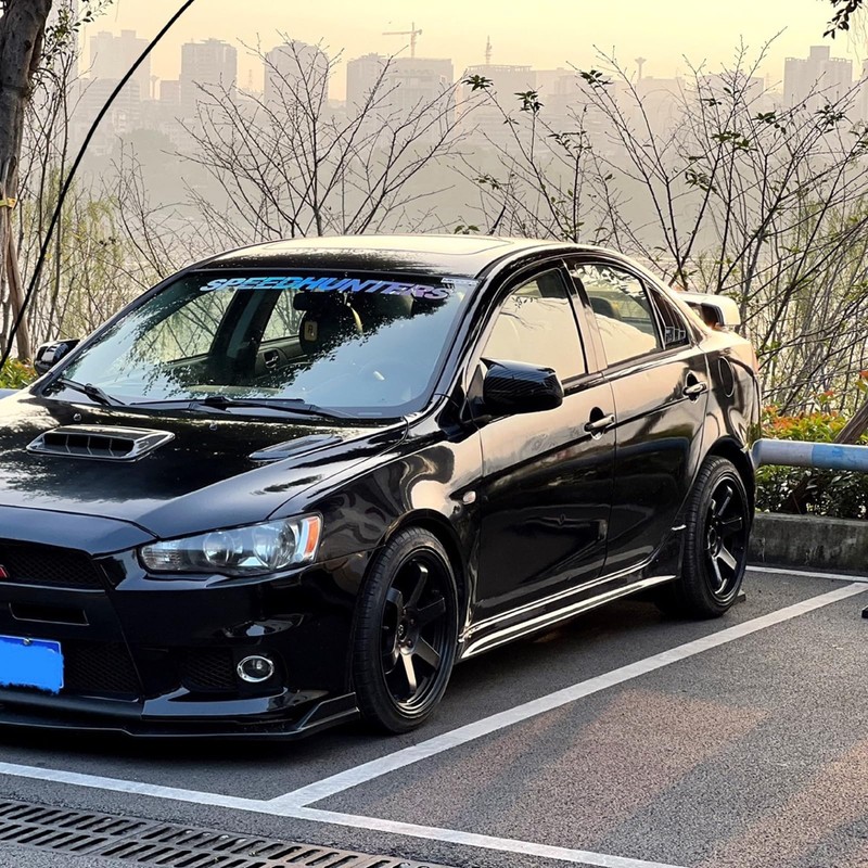 ZiWen 2X Sport Style Quarter Window Scoops Louvers for Mitsubishi
