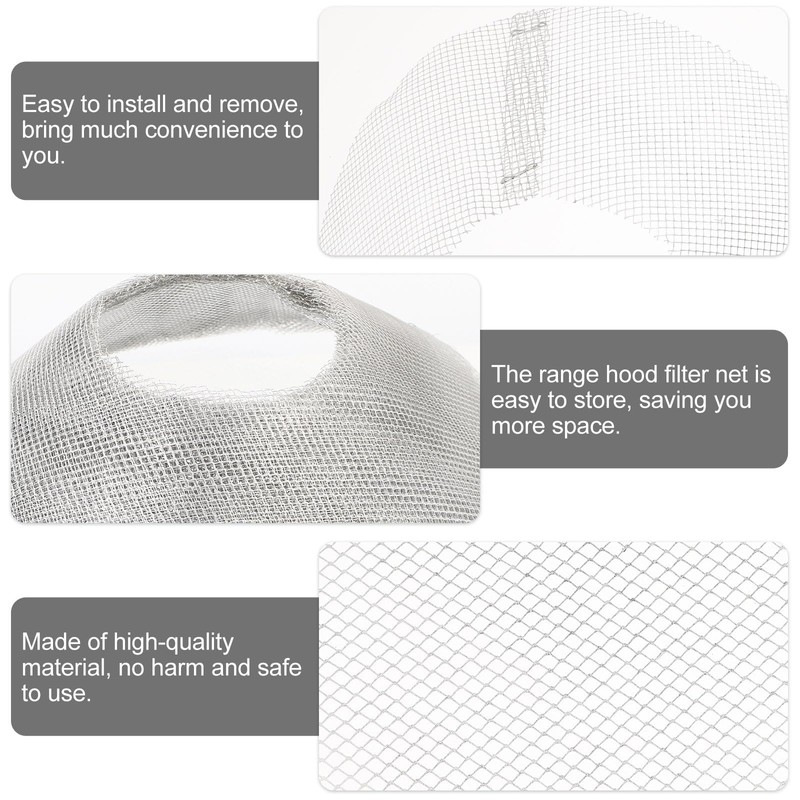 ULTECHNOVO Sakura 10pcs Range Hood Filters Strainer Fryer Round Hood