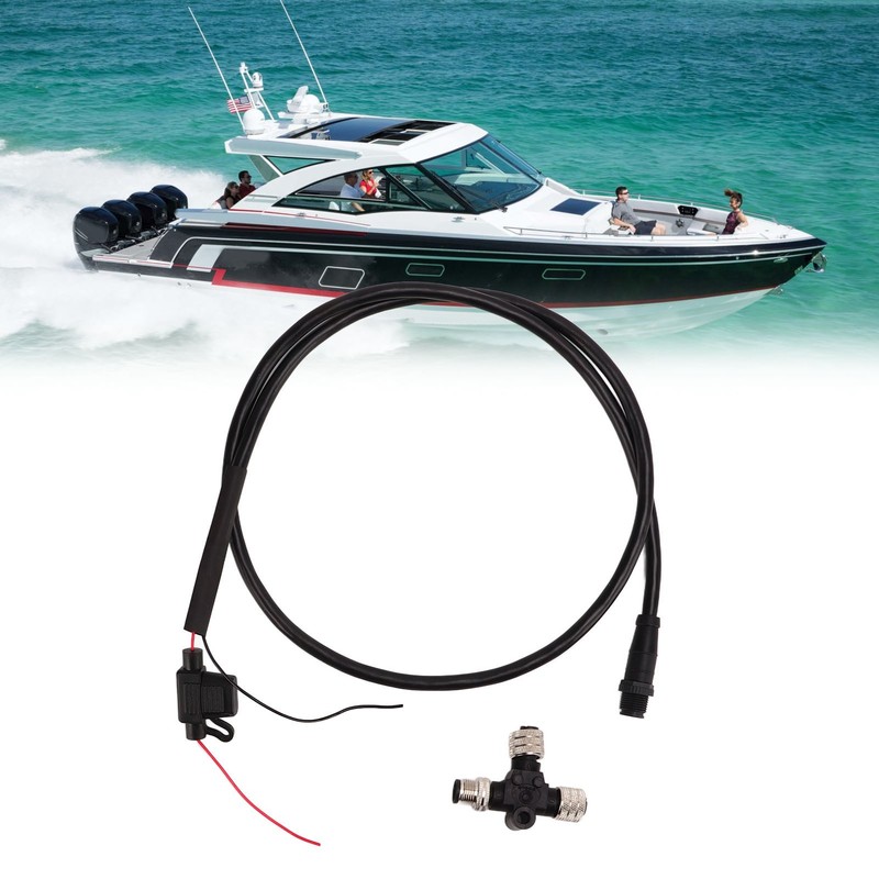 Backbone Cable with Tee Connector 3A Fuse 5Pin M12 Thread