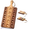 Gerrii Reversible Wooden Deviled Egg Platter Deviled Egg Tray Charcuterie