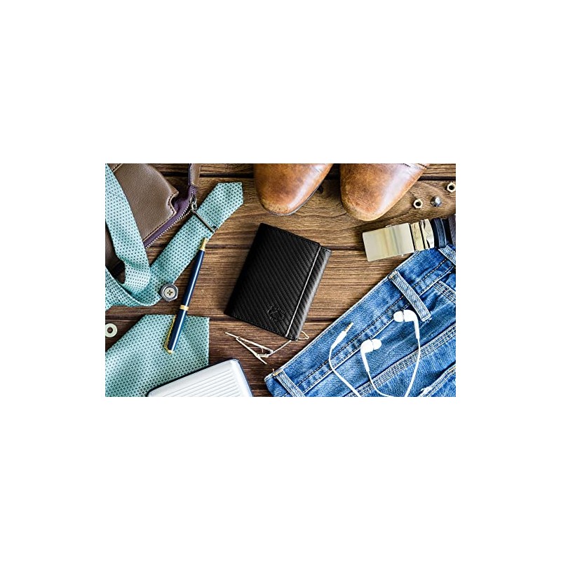 Stealth Mode - Cartera de Cuero Triple Para Hombre con
