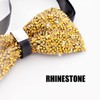 Youteer Rhinestone Bow Ties for men, Adjustable Length Sequin Pre-Tied