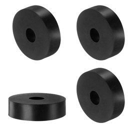 Sourcing Map 4pcs Rubber Spacers, 70mm OD x 20mm ID x 20mm Height, Round Anti Vibration Spacers, Thick Rubber Washers for Home Car Accessories
