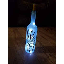Frosted Lighted Wine Bottle/Funny Wine Saying/Wine Decor/Lighted Wine Bottle/Wine Gift
