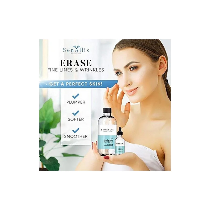 Suero De Acido Hialuronico De 8 Onzas Liquidas Y 2