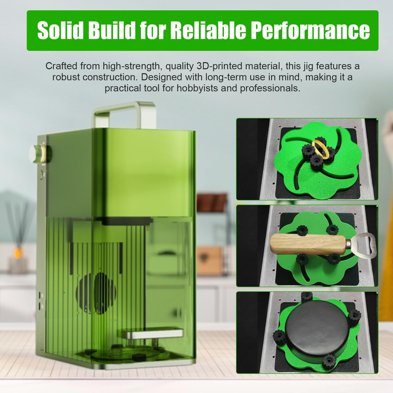 Adjustable Self-Centering Jig for xTool F1 Laser – Precise Alignment,