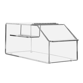 Marketing Holders Candy Storage Bin with Scoop Slot 7.75" Tabletop Nut Granola Bin Top Opening Display Birthday Parties Clear Acrylic No Assembly