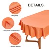 Wolkemer Oval Tablecloth 60 x 102 Inch Washable Fabric Table