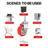 3 Inch Heavy Duty Stem Casters Swivel Wheels with Brake