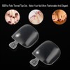 YIMART 500Pcs Fake Toenail Tips Set Nail Art Toe Decoration