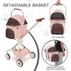 MoNiBloom 3 in 1 Pet Stroller with Adjustable Handle, Jogging