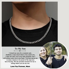 PINKDODO Gifts for Son from Mom, Son Necklace Easter Gifts for Teens Boys Teenage Ideas 16 18 20 21 Year Old Birthday Christmas Stuffers Gifts for Adult Son Men Guys