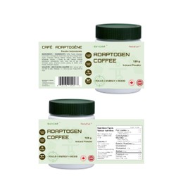 MentalFuel Adaptogen Mushroom Coffee, Medium Roast Instant Coffee with Adaptogenic Extract Blends, 120 g/ 60 Servings, Ashwagandha, Rhodiola, Reishi, Ginseng, and Maca, No caffeine crash, Gluten-Free, Vegan