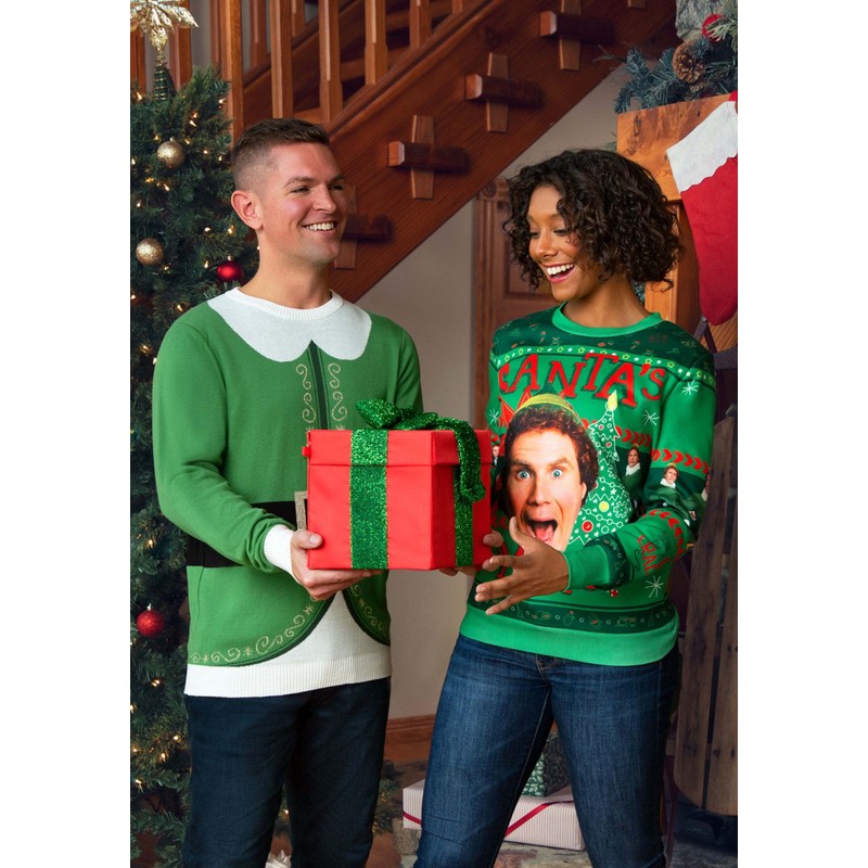 Fun Costumes Adult Buddy the Elf Ugly Christmas Sweater Medium