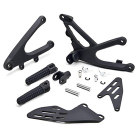 Motorcycle Footrest Rider Foot Pegs Mount Bracket Set Fits for Yamaha YZF R1 2007-2008