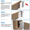 8 Pcs Heavy Duty Universal Wood Bed Rail Hook Plates