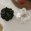 깨비몰 여성 도트 새틴 곱창 스크런치 머리끈 헤어끈 Kkebimall Women's Polka Dot Satin Scrunchie Hair Tie