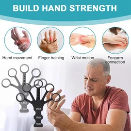 COYUN 2pcs Fingertrainer,Qualitäts Fingertrainer,Handtrainer für mehr Kraft,Fingerexpander mit Widerstand für Griffkraft - Krafttraining Equipment