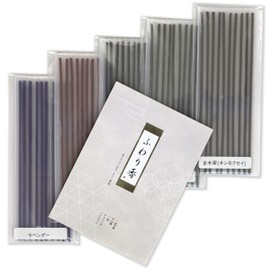 60 Sticks for 2 Months, Japanese Yu, 6 Types of Scents, Incense Holder Included, Trial Set, Osmanthus & Cherry Blossoms