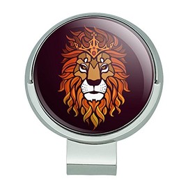 GRAPHICS & MORE Lion Religious King Crown Bible Christian Golf Hat Clip with Magnetic Ball Marker