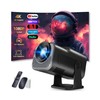 [Built-in Apps] Mini Projector with WiFi 6 and Bluetooth5.2, Smart