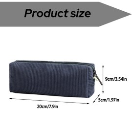 MEISO Large Capacity Pencil Case, Portable Pencil Case for Kids with Zipper, Stationery Organizer for Office, Cosmetic Bag, Pencil Case for Home, School, Office, blue, Large Capacity Pencil Case