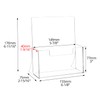 QWORK® 2 Pack A5 Acrylic Freestanding Brochure, Flyer Stand, Transparent