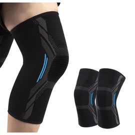 2 x Knee Brace for Women/Men Compression Knee Support for Meniscus Tear, Orthopedic Knee Brace for Arthritis, Bandage Knee Sports for Running, Hiking, Sports and Volleyball (M)