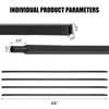 30 Pack 44'' Wrought Iron Balusters, Hollow Straight Bar Metal