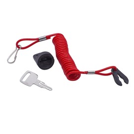 751 Ignition Key & Key Cap 703-82577-00-00 with Engine Stop Lanyard 682-82556-00-00,Replacement Ignition Key 90890-56013-00 Compatible with Yamaha Marine Outboard 700 Series