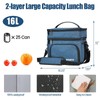 INSMEER 16L Lunch Bag, 2 Decks Lunch Box for Work