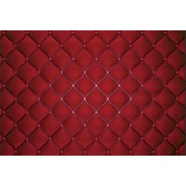 YongFoto 3 x 2 m Vinyl Photo Background Fluffy Fabric Red Velvet Bed Headboard Soft Textured Bedside Photography Background for Photo Booth Baby Party Banner Children Photo Studio Props