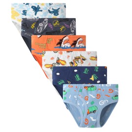 Boboking Boys Briefs Underwear Boys Space Cotton Toddler Boys Boxer briefs 9-10yrs Yellow Black