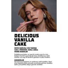 Dudak Bakım Parlatıcı Lip Balm 10 ml | Vanilla Tint | Besleyici, Nemlendirici | Peptit,Shea,Cupuaçu