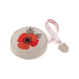 Hobby Gift Tape Measure - Retractable Fabric Covered Sewing Tape Measure - 150cm/60 inch - Wildflowers