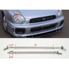 Unbrand Silver 4" Adjustable Rod Support for Subaru Mazda Bumper