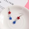 Neujiwo 4th of July Earrings for Women Glitter Star Drop