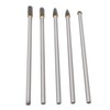 5pcs Rotary Tool Carbide Burr Set 150mm Double Grain Long