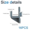 INCREWAY Freezer Hook, 16PCS Refrigerator Shelf Clips Freezer Clamp Hooks