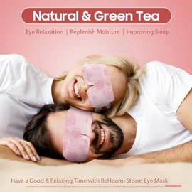 BeHoomi BeHoomi Steam Eye Mask, Heated Eye Mask Warm Compress for Eyes, Disposable Self Heating Moist Heat Eye Masks, Sleep Mask for for Home Office Travel, Stocking Stuffers (Rose, 10 Packs)