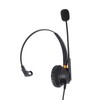 Telephone Headset with Noise Cancelling Microphone Black USB Corded Single