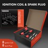 A-Premium (Red) Set of 16 Ignition Coil Pack and Iridium
