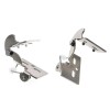 Youngdale Replace Amerock BP2603 Nickel Knife Cabinet Hinges 1/4" Overlay