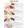 AutyaMee Semi Cured Gel Toenail Strips (Black T06), 32 Pcs