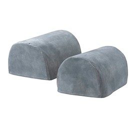 Classic Home Store Woodland Velvet Round Arm Caps Pair Luxury Soft Antimacassar Sofa Furniture Cover