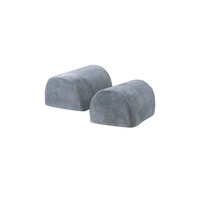 Classic Home Store Woodland Velvet Round Arm Caps Pair Luxury